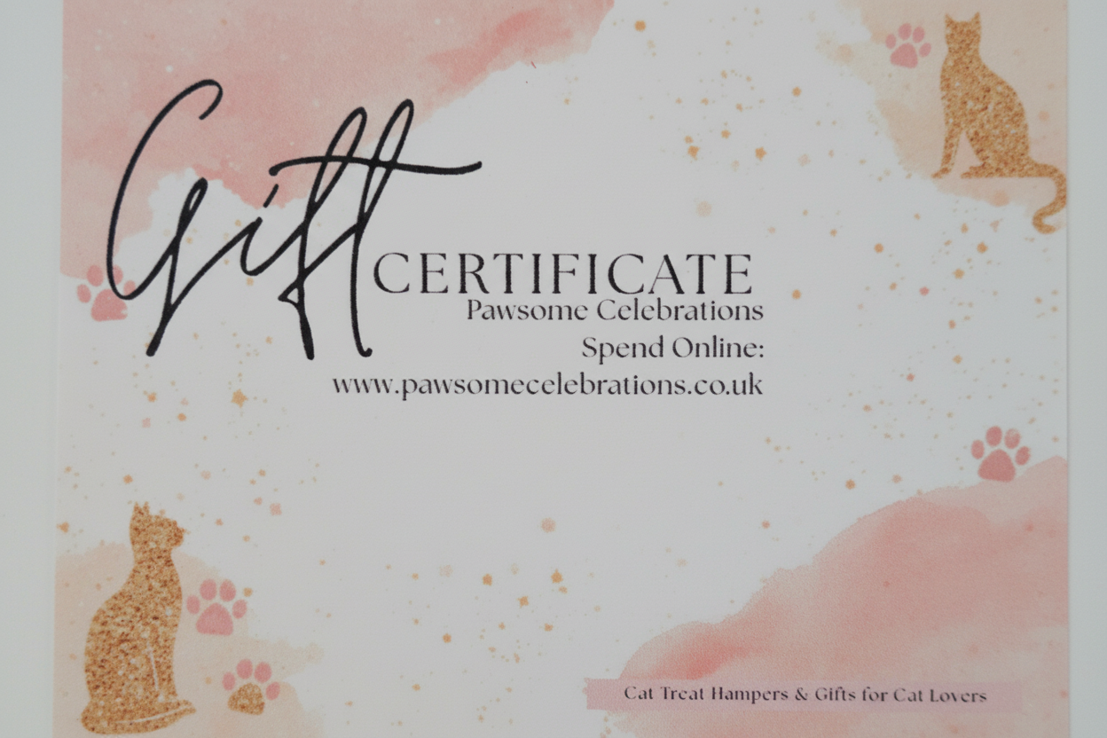 Pawsome Celebrations Gift Card Certificate