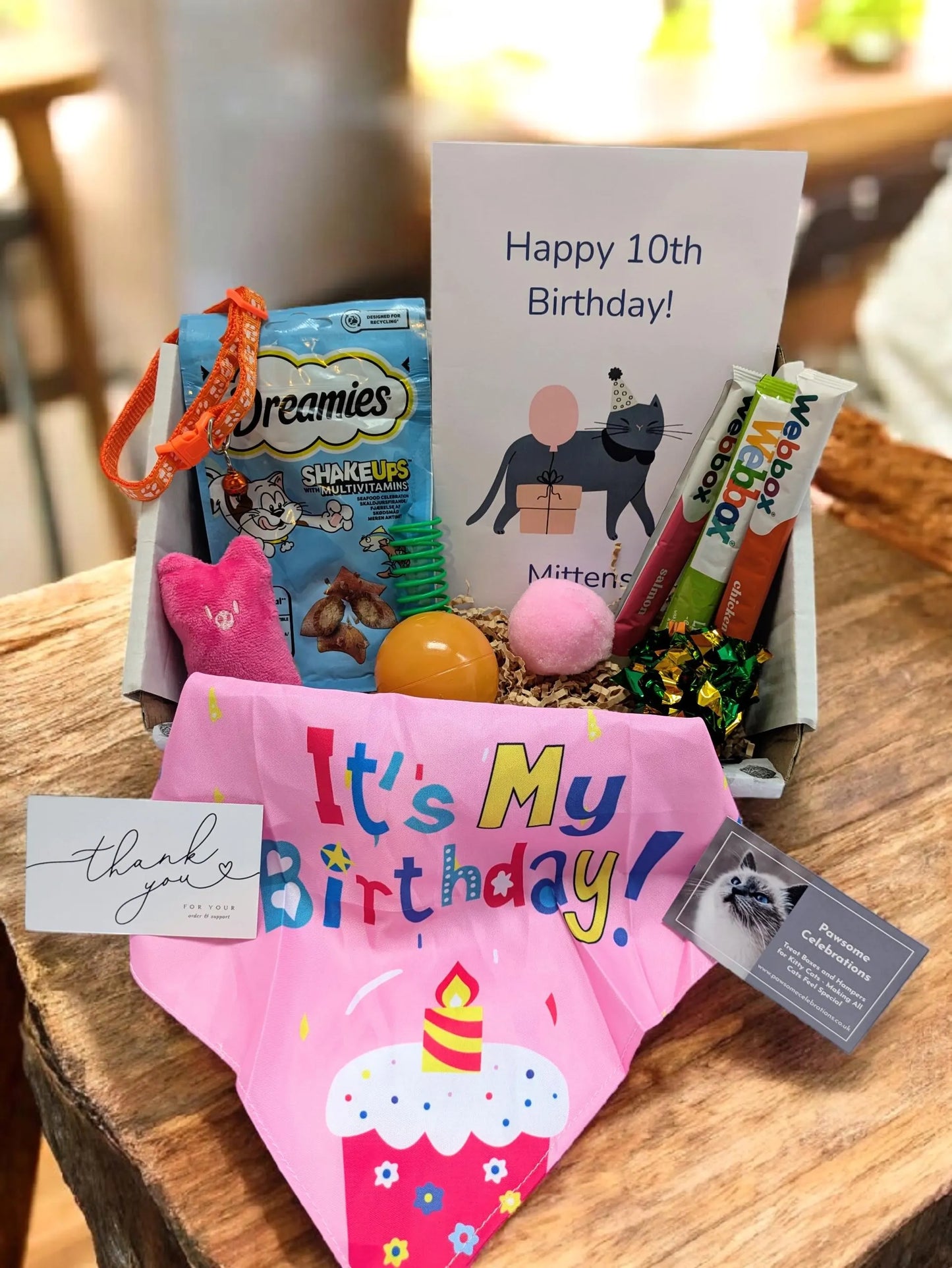 Personalised Cat Birthday Hamper | Luxury Birthday Gift Box