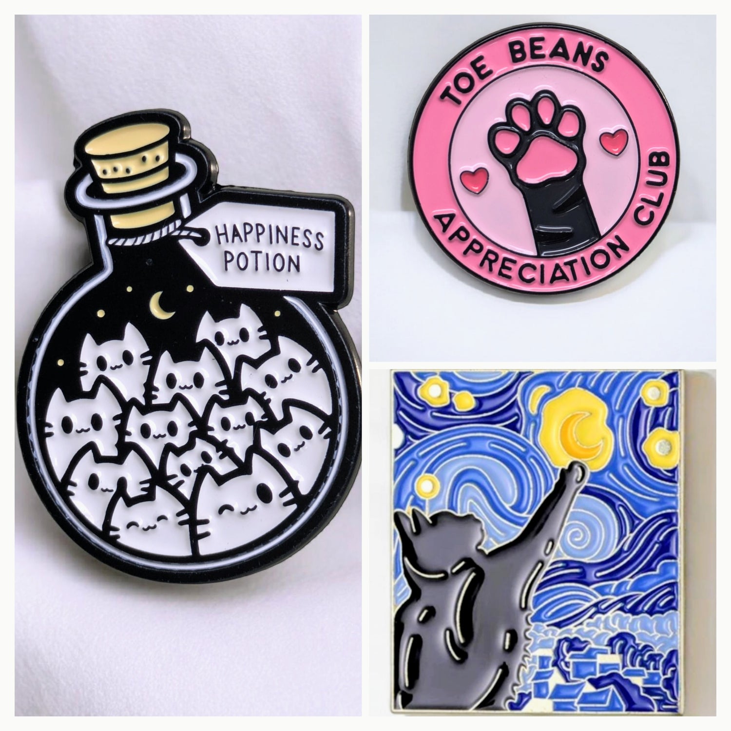 Enamel Cat Pins