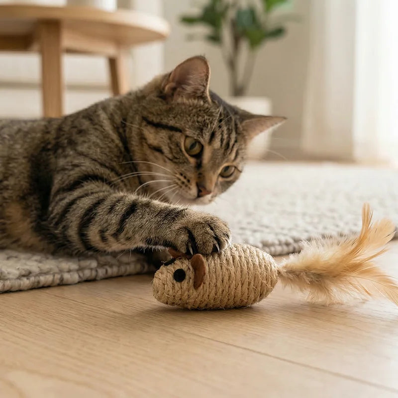 Sisal Mouse Cat Toy