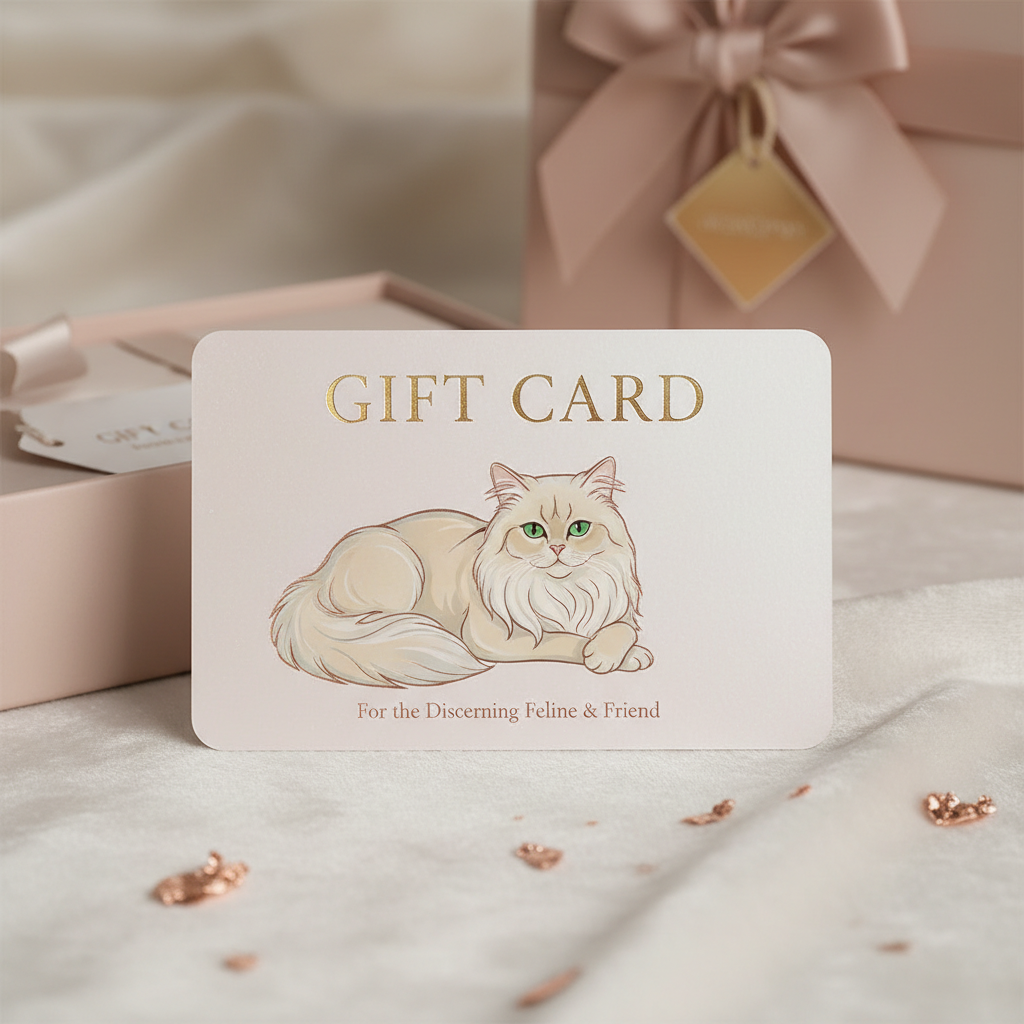 Elegant Gift Card with Cat