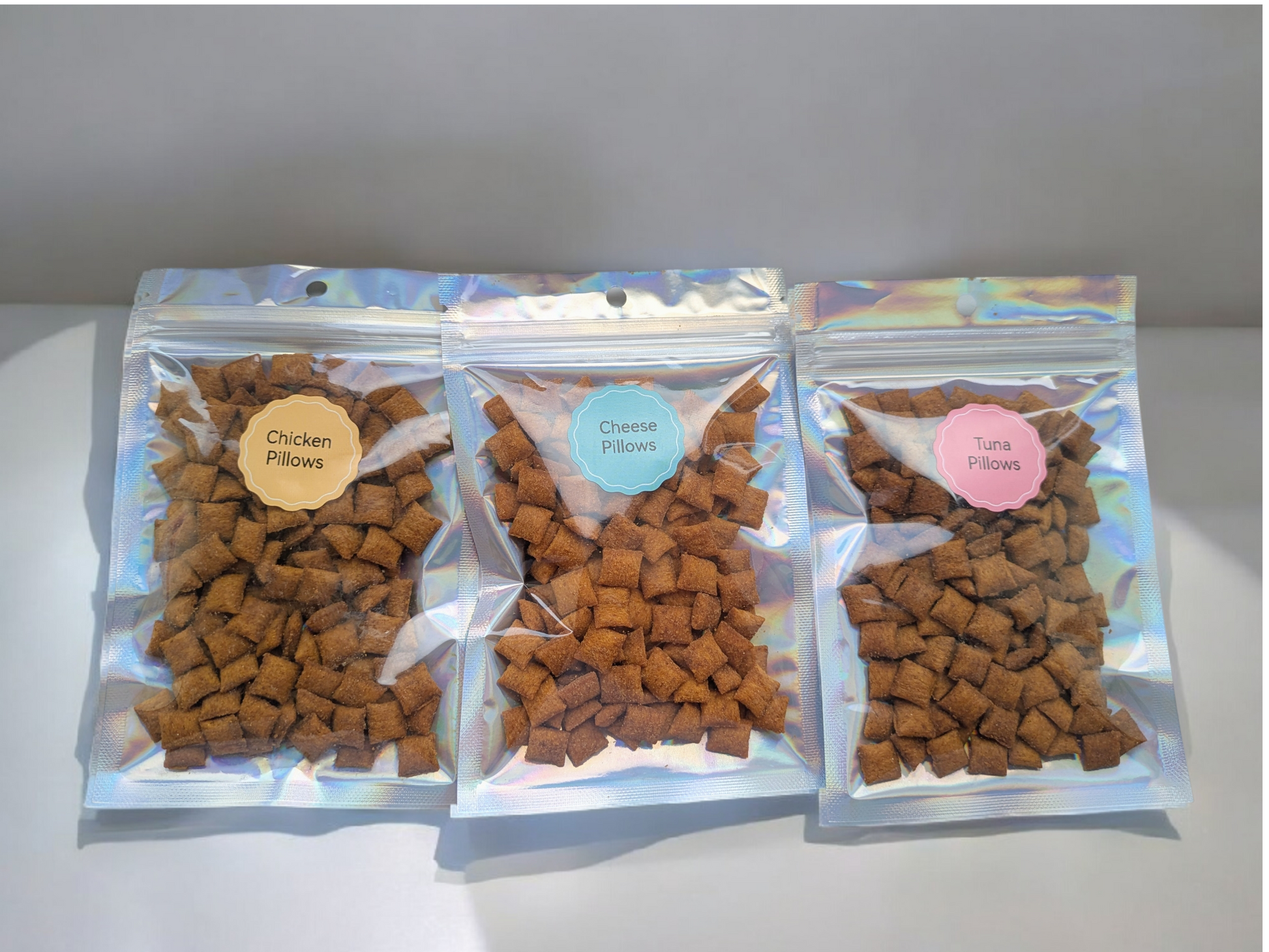 Labelled handmade cat treats